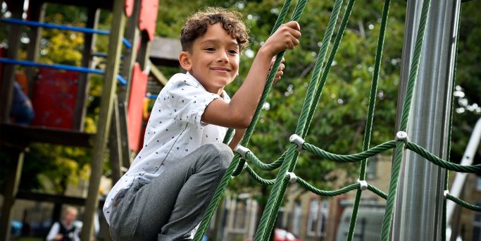 Picture of Child on climbing frame