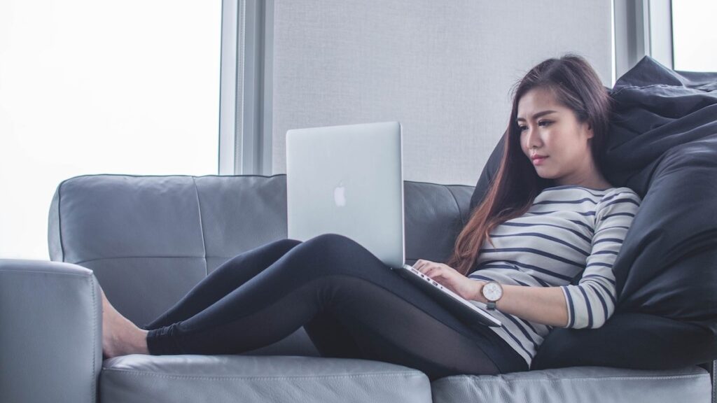 Girl on laptop