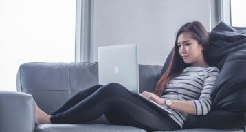 Girl on laptop